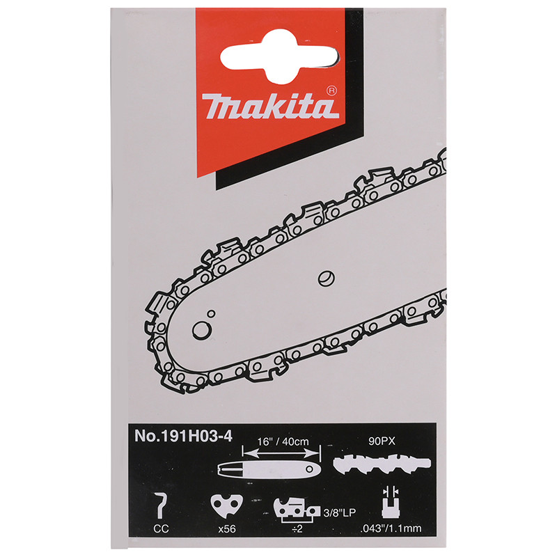 Motorzāģa ķēde SC 90PX, 40cm/16", 3/8", 1.1mm, 56H 191H03-4 MAKITA