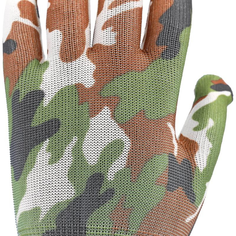 GARDEN GLOVES MILITARY PRINTING B 8" 74115 FLO