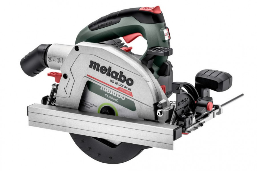 Akuga ketassaag KS 18 LTX 66 BL raam, metaBOX340 611866840&MET Metabo