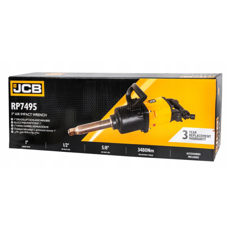 Pneimatiskā uzgriežņu atslēga, 1", JCB-RP7495 JCB