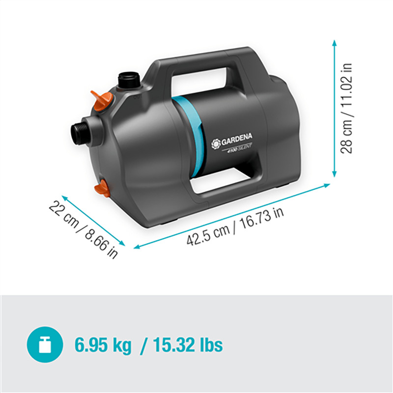 Sodo vandens siurblys 4100 Silent, 550W, 2023, 9052-20 GARDENA