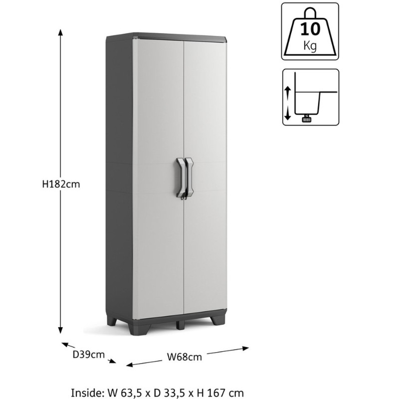 Spintelė GEAR 68 x 39 x 182cm; 240866 KETER