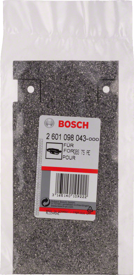 Grafīta plāksne GBS 75 AE, Lentes slīpmašīnām SLĪPĒŠANAS PAMATNE, 2601098043, BOSCH