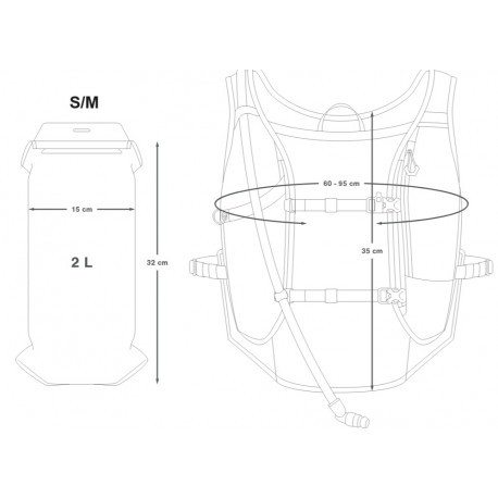 Velo veste dzērienam RACING HYDRATION Vest, izmērs: S/M, 5060422140796 APIDURA