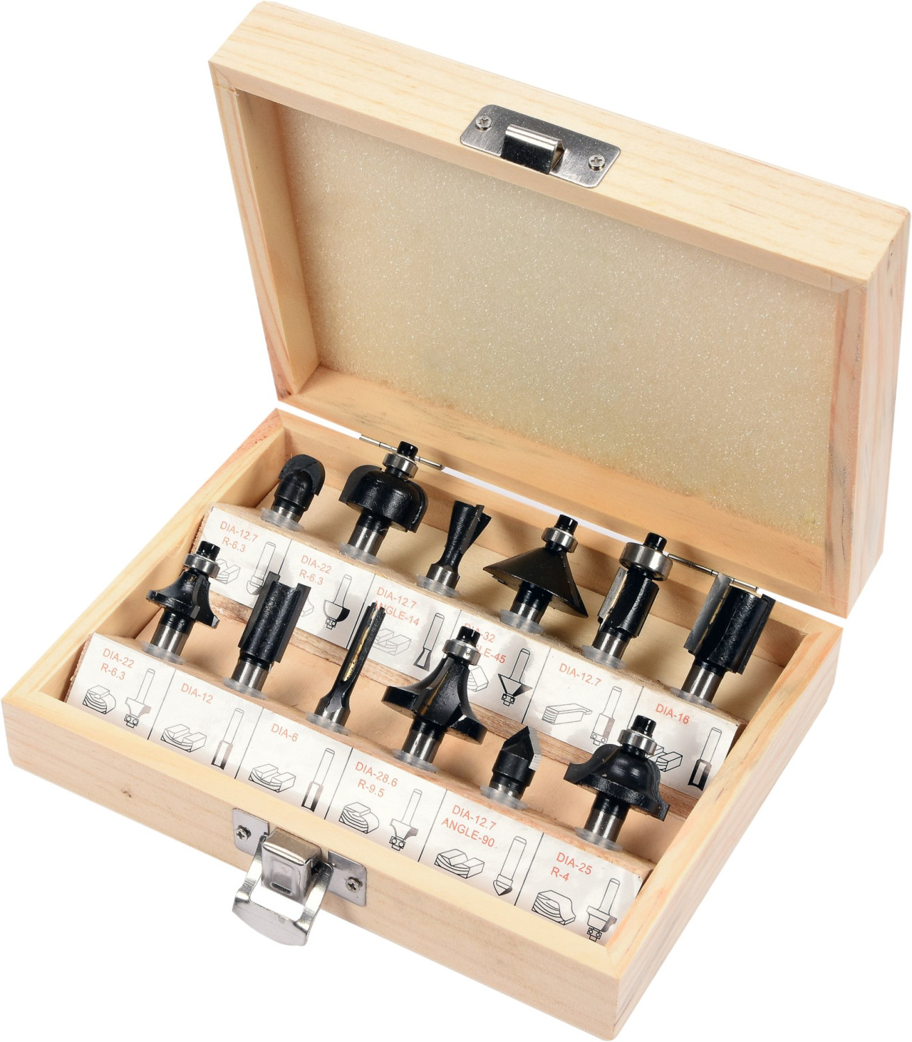 ROUTER BIT SET 12PCS 22550 VOREL