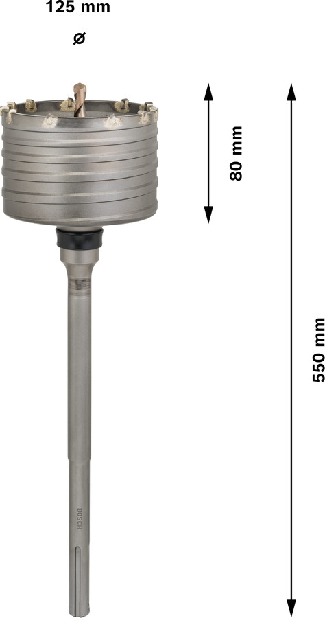 SDS max kroņurbis 125x430 mm, Perforatora urbjiem PRO SDS MAX-5 CORE CUTTER, VIENDAĻĪGS, F00Y145201, BOSCH