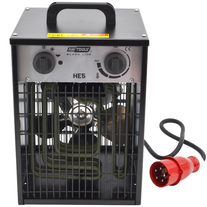 Elektrinis šildytuvas su ventiliatoriumi 5KW AW85702BL AWTOOLS
