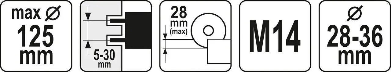 Tolmueemaldussüsteem 125mm YT-82988 YATO