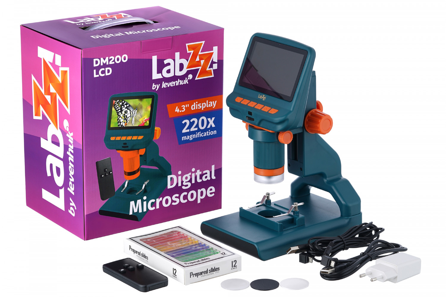 Digitālais mikroskops, LabZZ DM200, 17-220x, L76827, LEVENHUK