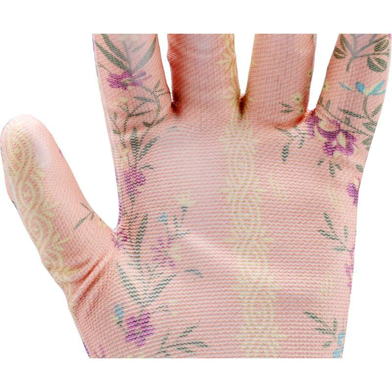 POLYESTER GARDEN GLOVES 9" WERS 74136 FLO