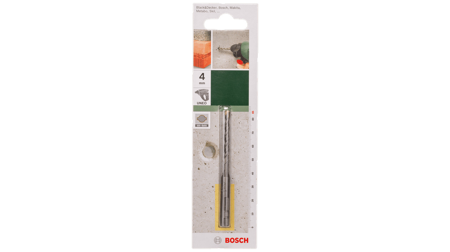 Betona urbis SDS ātrā stiprinājuma, 5mm, 2609256901, BOSCH