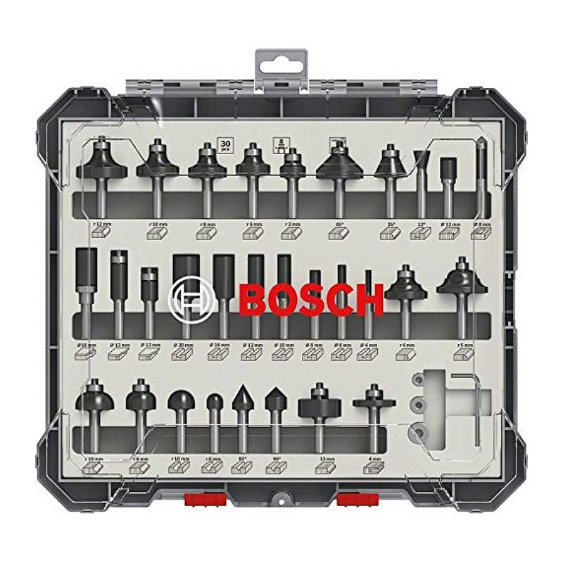 Frēžu komplekts MIXED 30 gab. 6 mm kāts 2607017474 BOSCH