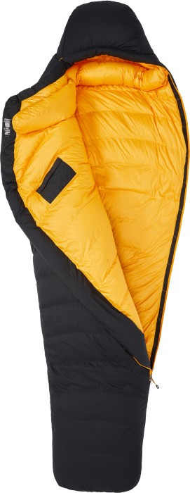 Žieminis miegmaišis Long Pai Neg 5, 198cm, -20,0 °C, juodas / geltonas, 889169618659, MARMOT