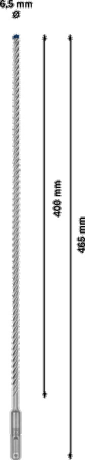 Triecienurbis SDS plus-7X 6.5x400x465mm, 1 gab., Perforatora urbjiem EXPERT SDS PLUS-7X TRIECIENURBIS PERFORATORIEM, 2608900082, BOSCH