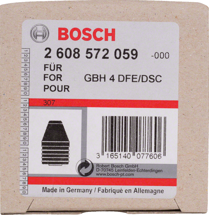 SDS plus patrona GBH 4 DSC, Perforatora urbjiem BEZATSLĒGAS SDSؘ PLUS QUICK-CHANGE URBJPATRONA, 2608572059, BOSCH