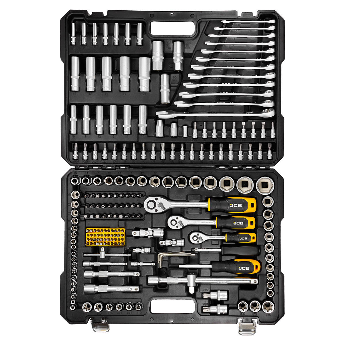 Instrumentu komplekts 216gab., 1/2", 3/8", 1/4", JCB-38841 JCB