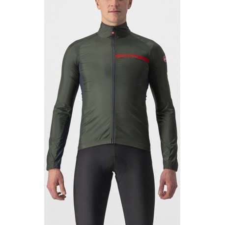 Velo jaka SQUADRA Strech Jacket, izmērs: XL, Light Black/Dark Gray, 8050949395158 CASTELLI