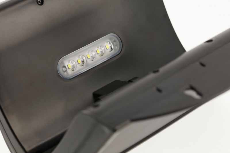 Solārais fasādes gaismeklis ar krēslas un kustības sensoru RAMOS, 50W, 300lm, 3,7V 1800mAh, IP44, 6000K, balts, LD-RAMOS50W-CW-00 GTV