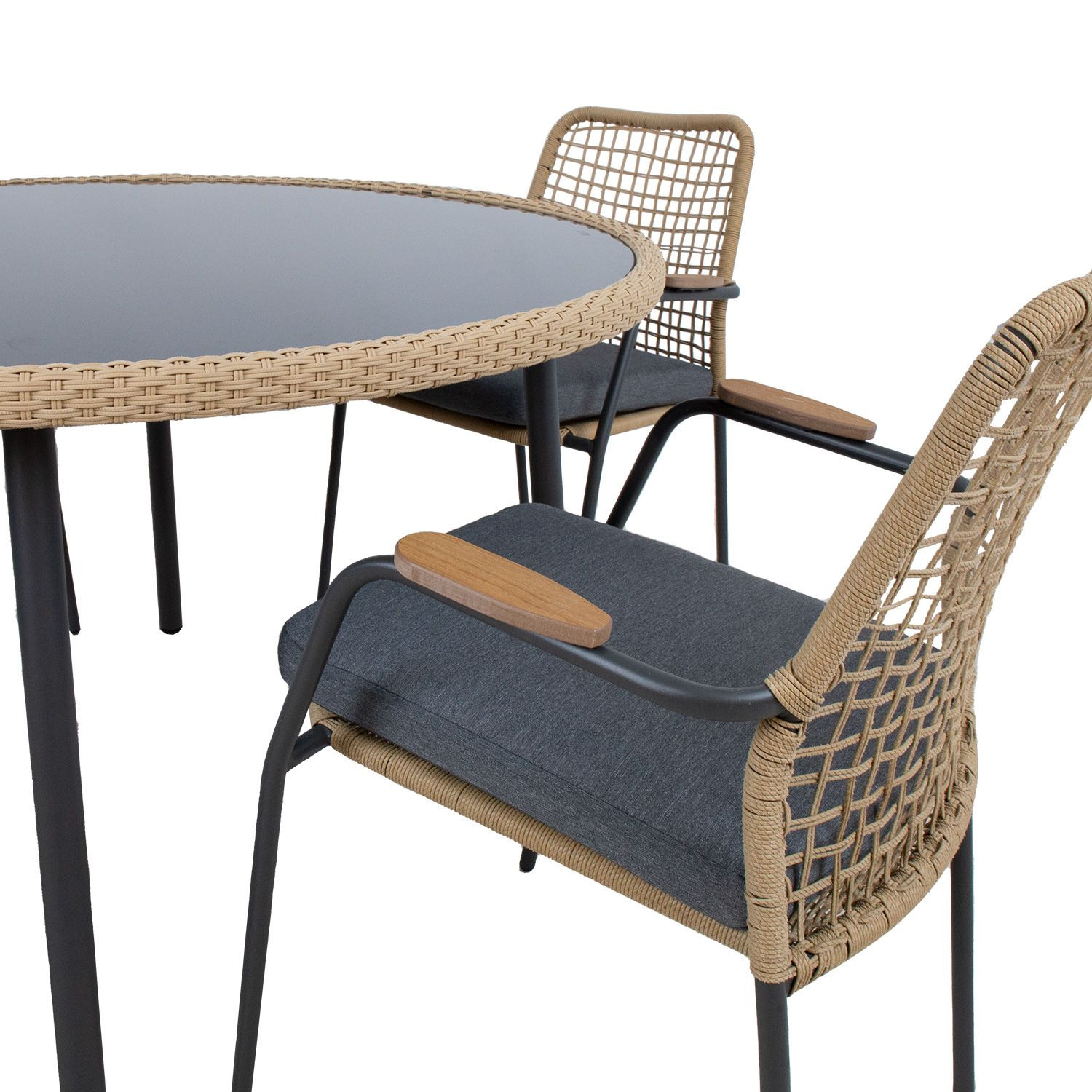 Dārza mēbeļu komplekts PRUSSIA galds un 4 krēsli 20549