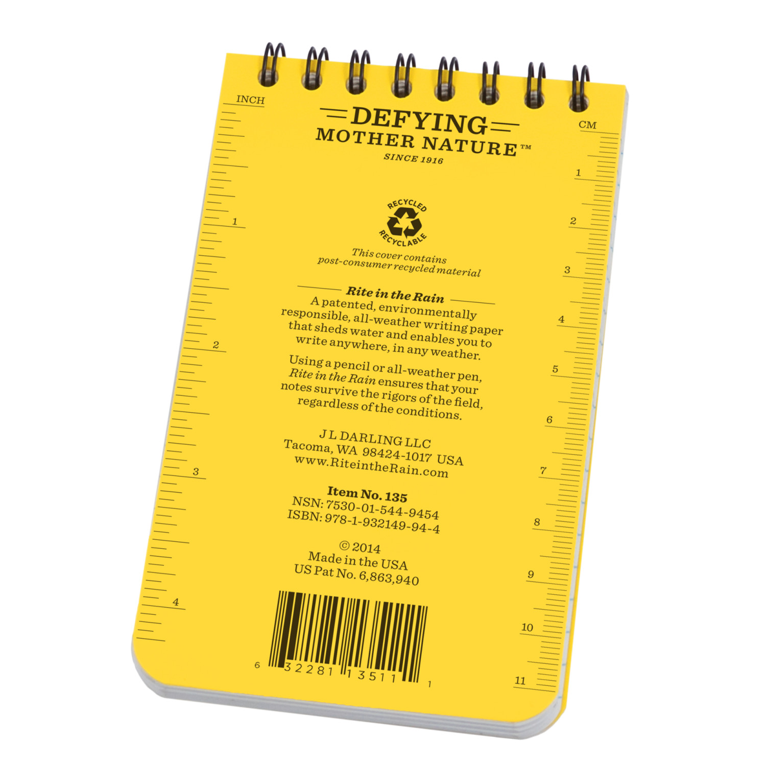 All-Weather Notebook, R558100, 558100 RITE IN THE RAIN