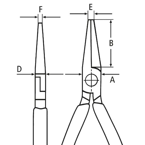 Flat Nose Pliers 3713125 KNIPEX