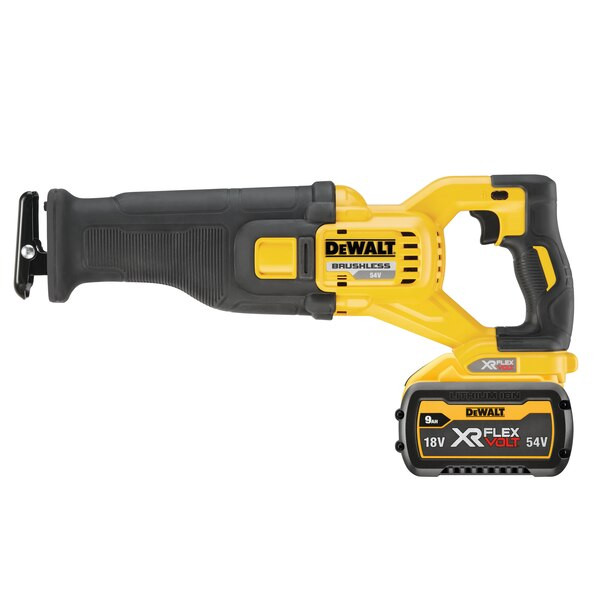 Akumulatora zobenzāģis 54V (2x9.0Ah) DCS389X2-QW DEWALT