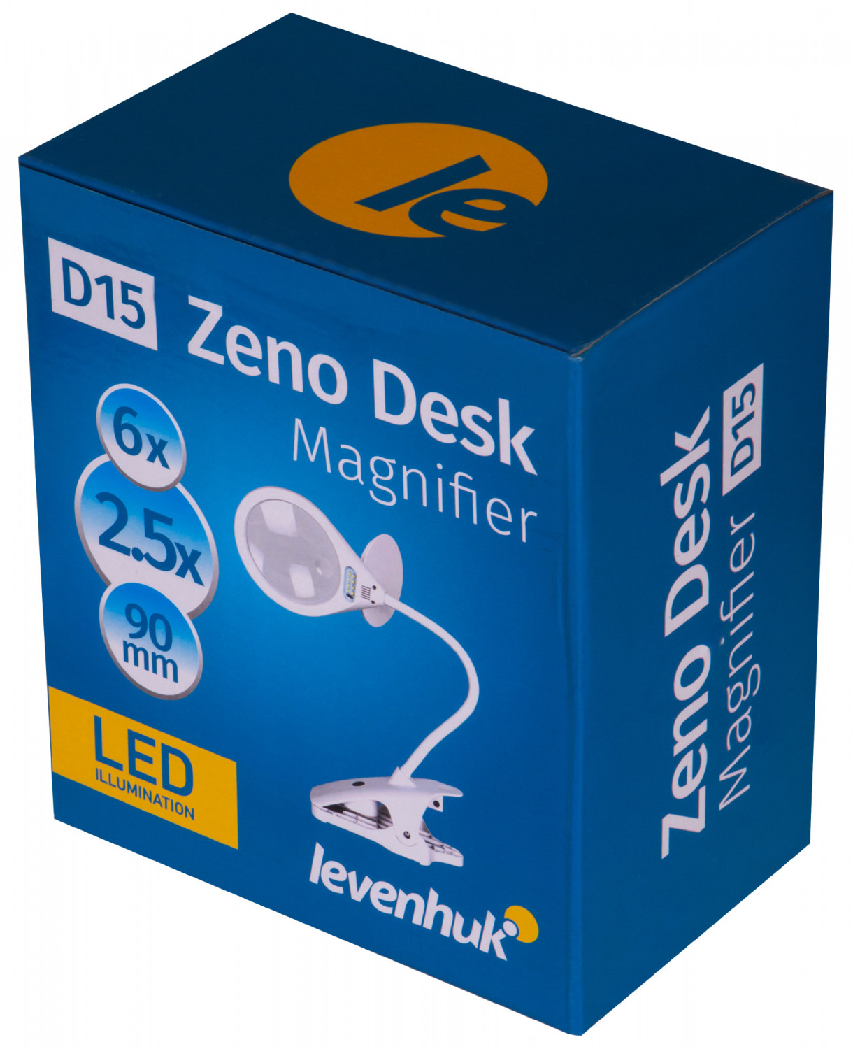 Lampa ar palielināmo stiklu Zeno Desk D15 2.5x 6x L74103 LEVENHUK