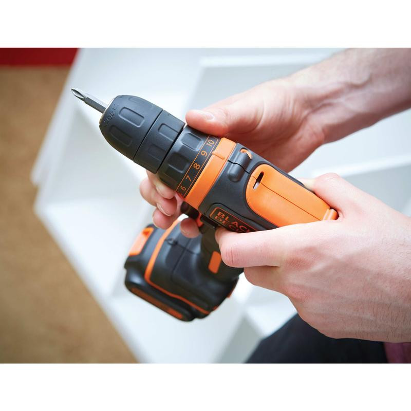 Gręžtuvas BDCDD12B-QW BLACK DECKER