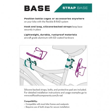 Stiprinājums B-RAD Strap Base, 0812719029841 WOLF TOOTH