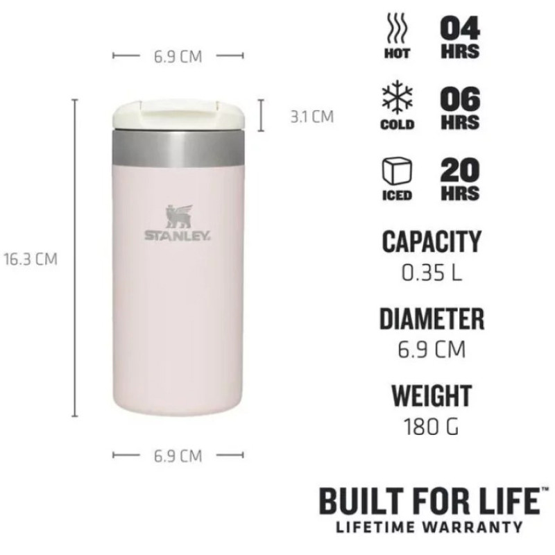 Terminis puodelis The AeroLight Transit Mug 0,35L, šviesiai rožinis; 2810788066 STANLEY