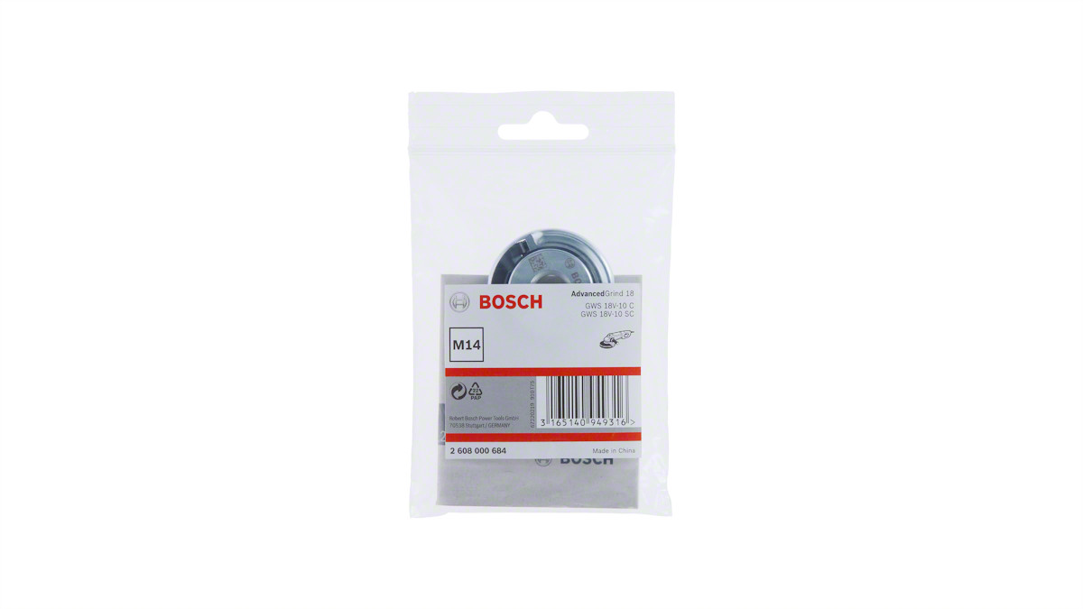 Bosch Quick uzgrieznis M14, Mazām leņķa slīpmašīnām ĀTRĀS FIKSĀCIJAS UZGRIEZNIS AR STIENI, 2608000684, BOSCH