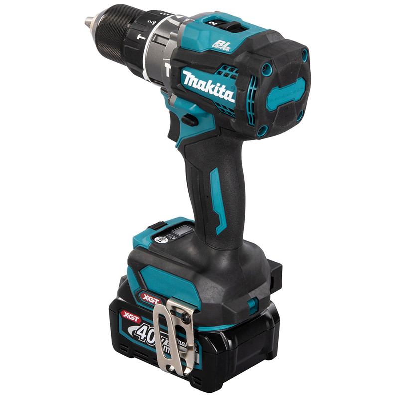 Аккумуляторная ударная дрель 40 В, 2x2,5 Ач, 13 мм, 140/68 Нм, XGT HP001GD201 MAKITA