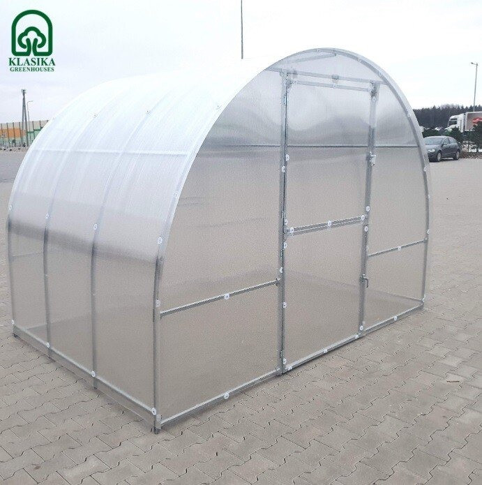 Kasvuhoone KLASIKA EASY 3x8m (24m2) 4mm polükarbonaatkattega 4779037492640