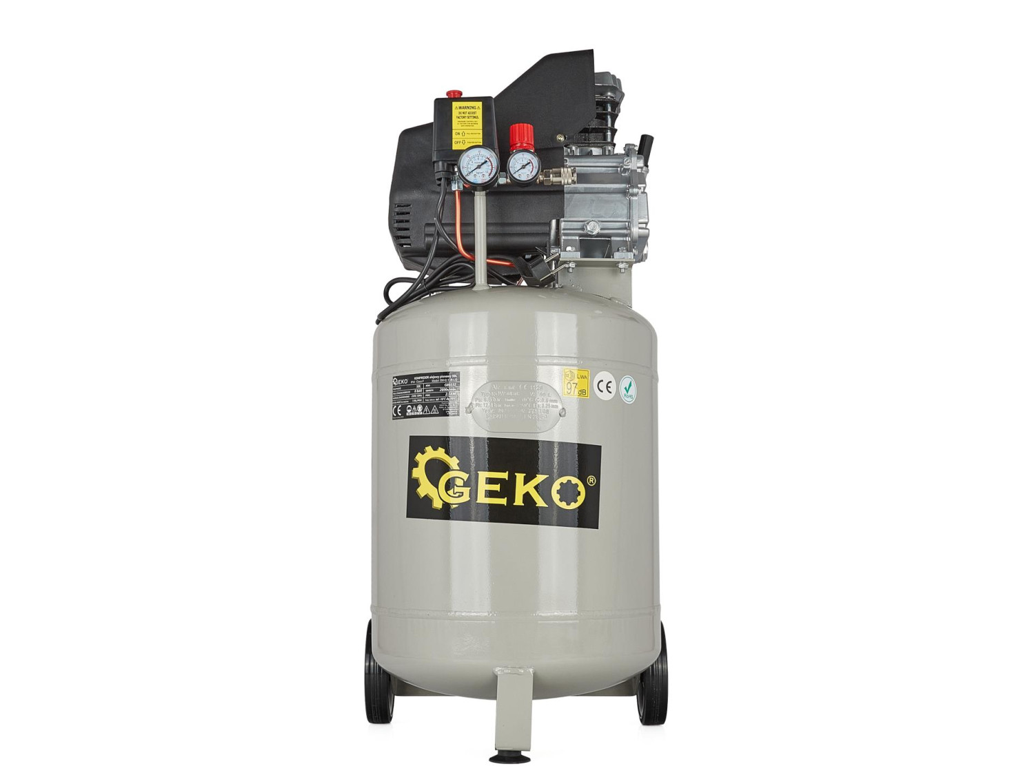 Eļļas gaisa kompresors, vertikāls, 50L, G80332 GEKO