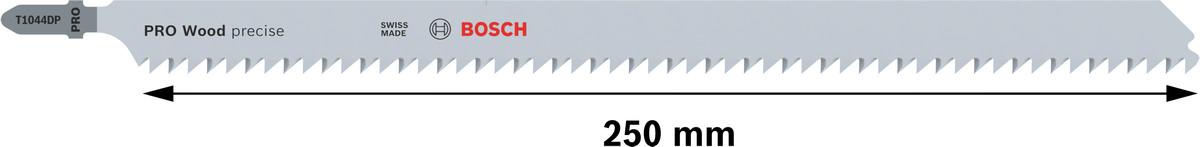 3 figūrzāģa asmeņi T 1044 DP, Figūrzāģiem PRO WOOD PRECISE T1044DP FIGŪRZĀĢA ASMENS, 2608667394, BOSCH