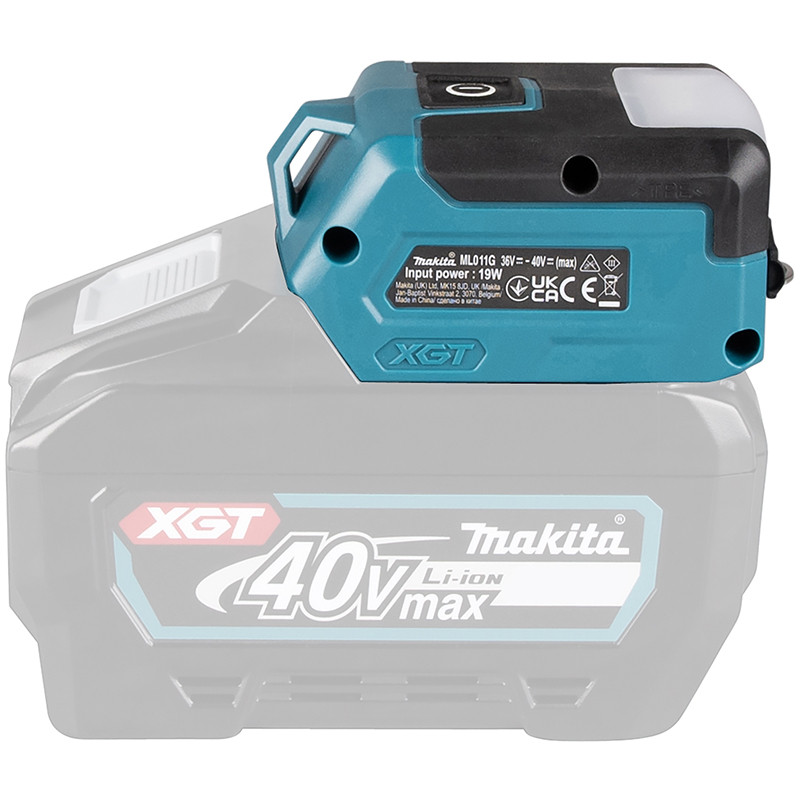 Akumuliatorinis šviestuvas 40V su 3 apšvietimo režimais, USB, XGT ML011G MAKITA