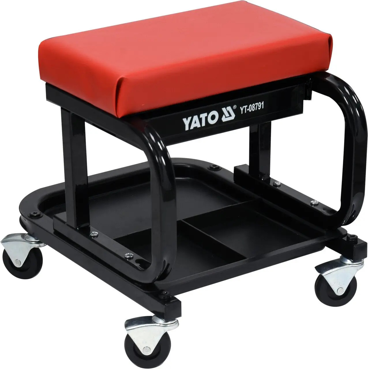 Shop Roller Seat Stool With Tool Tray YT-08791 YATO