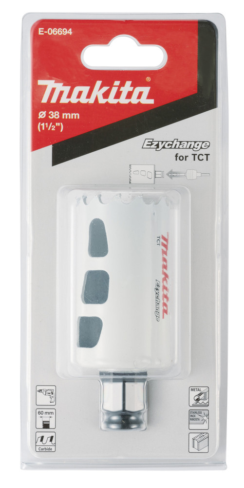 EZYCHANGE TCT Caurumzāģis multimateriāliem 38mm, E-06694 MAKITA