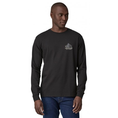 Patagonia krekls CHOUINARD Crest Ringer Responsibili-Tee LS M, izmērs: M, Black, 0196924553859 PATAGONIA