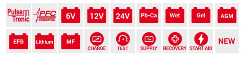 Akumuliatoriaus įkroviklis Doctor Charge 50 6/12/24V 807613 TELWIN