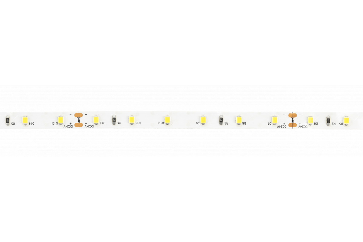 LED juosta 24V 2835, 300 LED 5m rulonas, 9.6W/M, 780lm/M, 24V, 60LED/M, 4000K Neutral White, IP20, Cut 10cm LD-2835-24V-300-20-NE4GTV