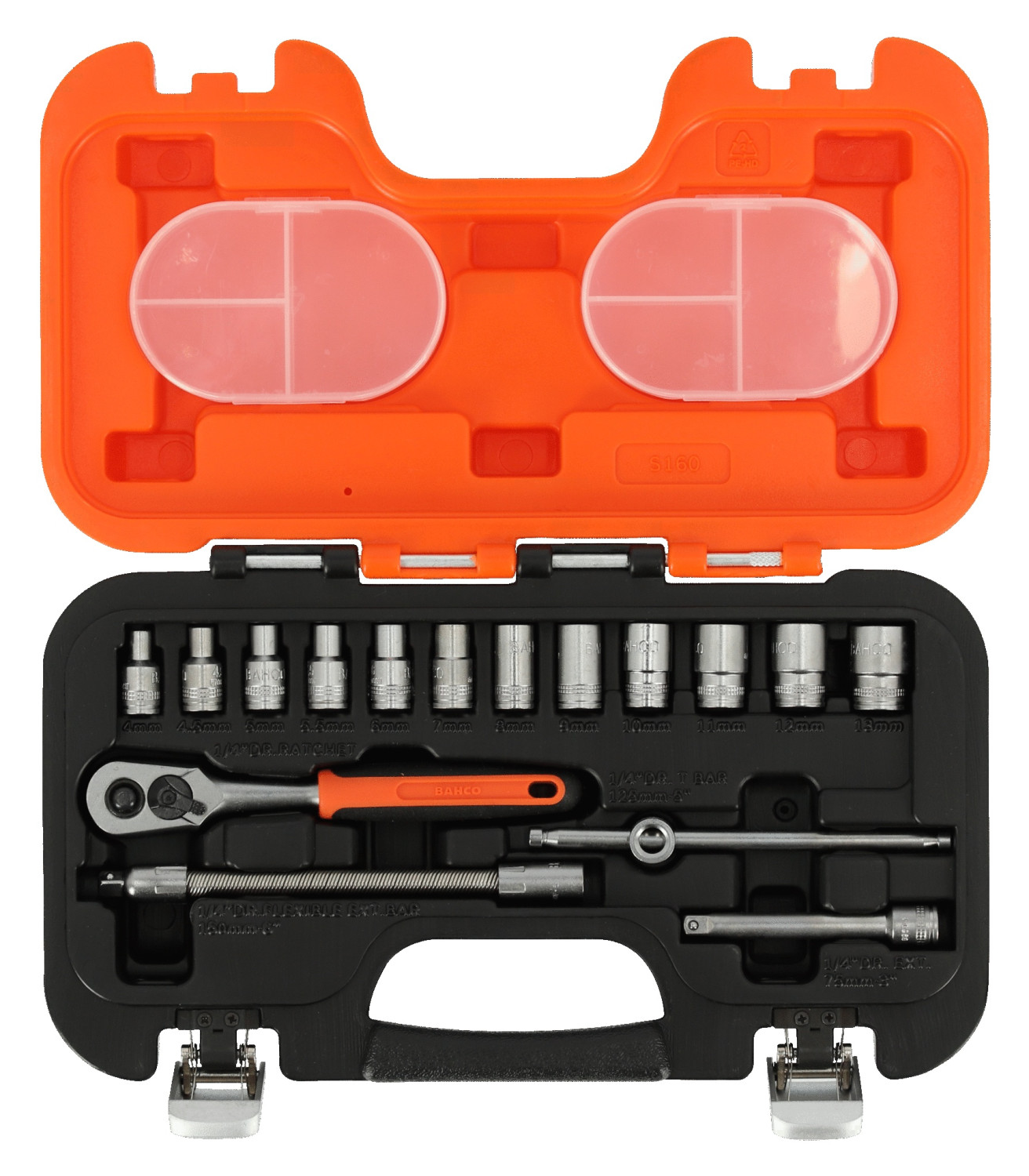 Instrumentu komplekts 1/4" (16gab.) S160 BAHCO