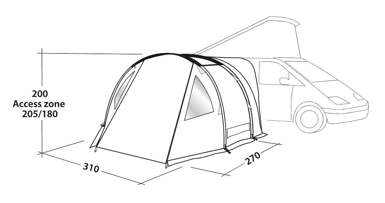 Палатка на крышу автомобиля Shamrock 120398 EASY CAMP