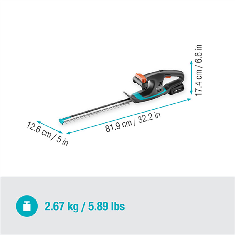 Аккумуляторный кусторез EasyCut 40/18V P4A,, 18V, 2Ah, 14733-20 GARDENA