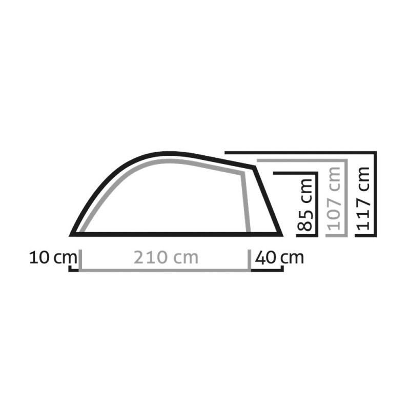 Kupola telts Litetrek III 3 guļamvietas 260x185x117cm R861316 SALEWA