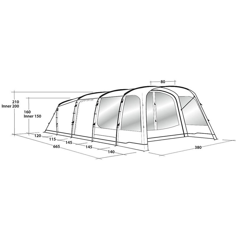 Palapinė Greenwood 6 111213 OUTWELL