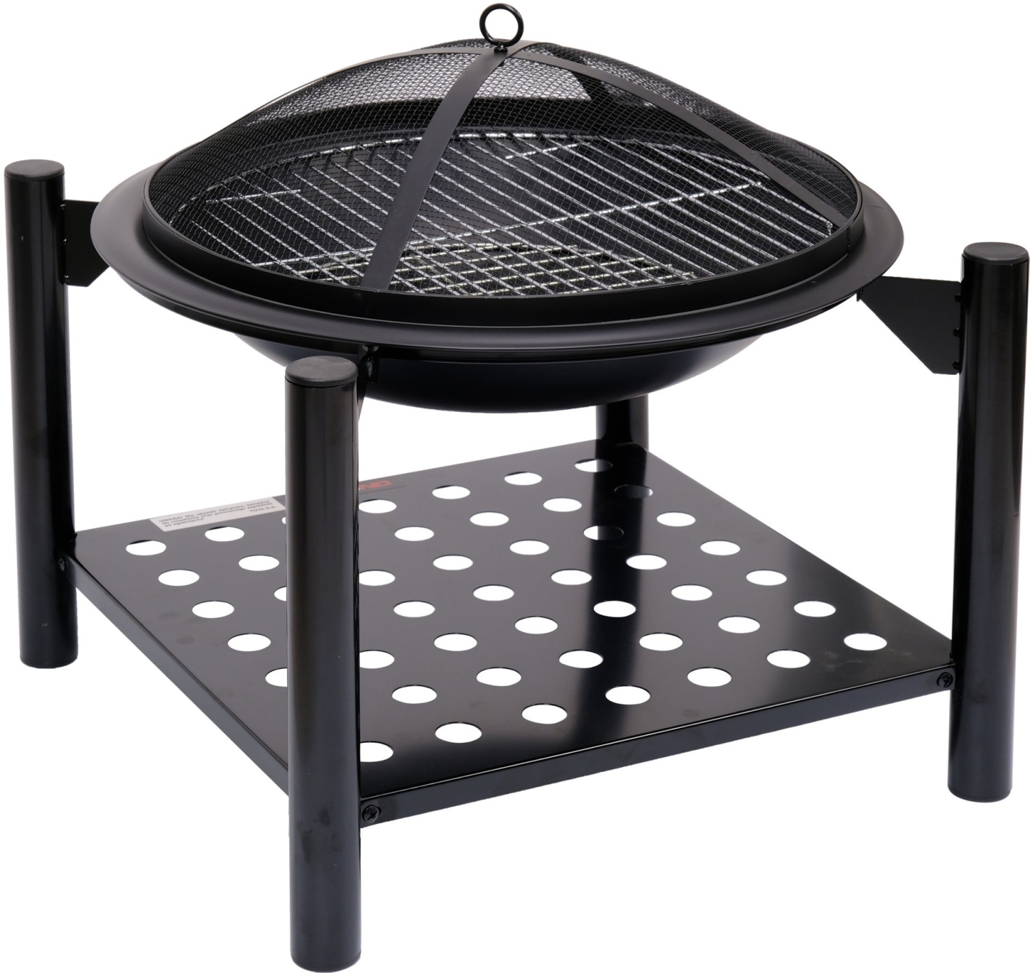 STEEL FIRE PIT 50CM, GRILL, LOG STORE 99713 LUND