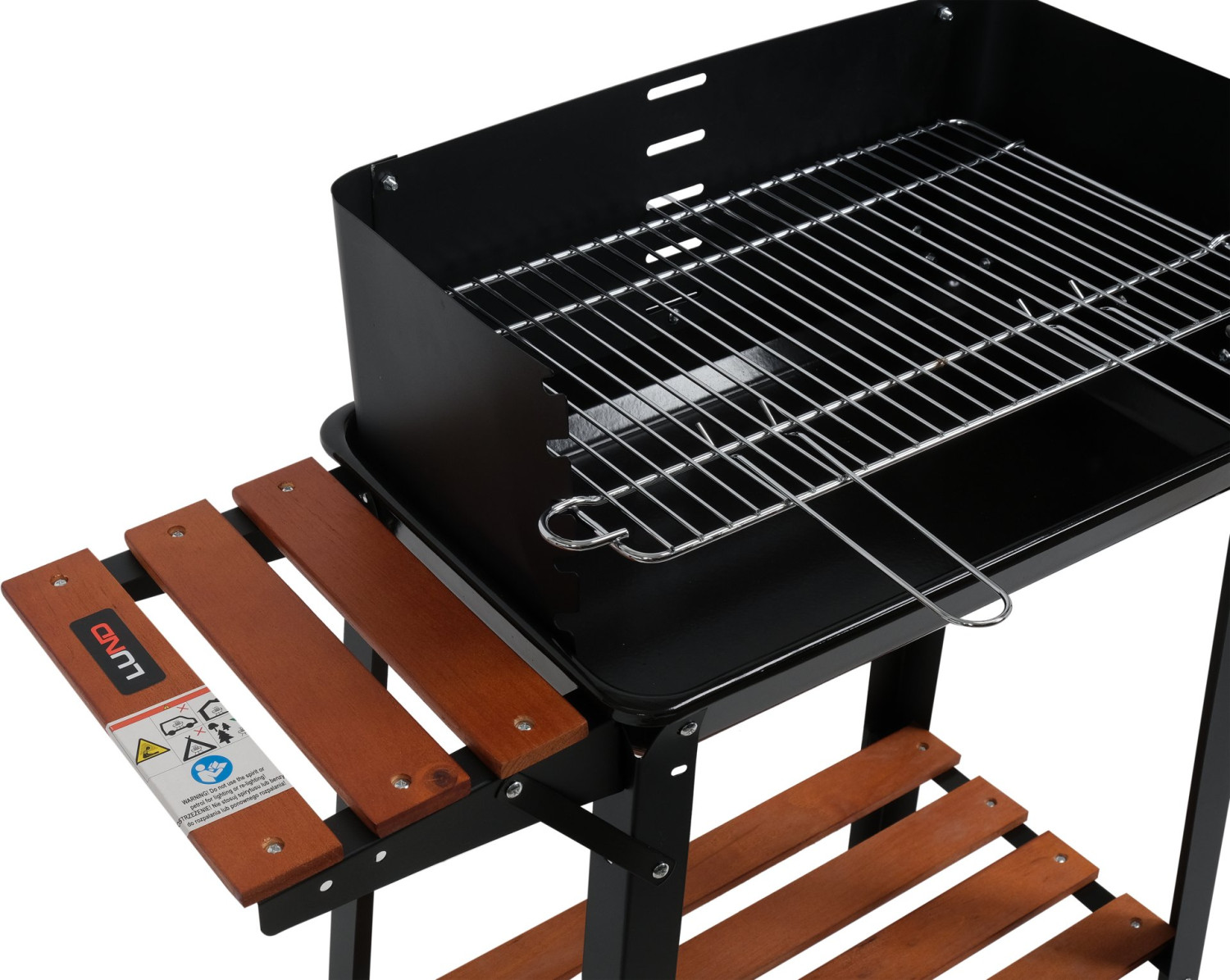 CHARCOAL GRILL W/ SHELF GRATE 48X26.5CM 99907 LUND