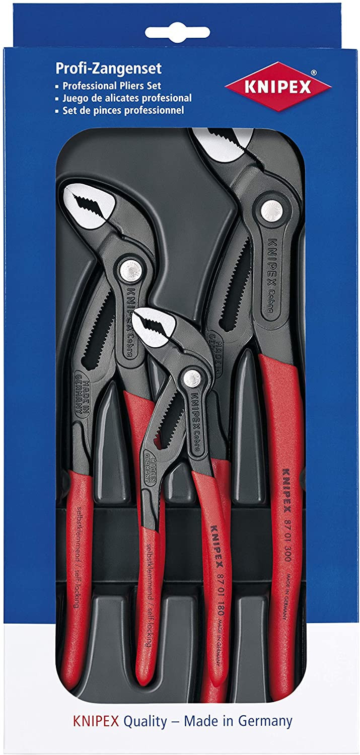 Santehnikas knaibles Cobra komplekts 3gab. 002009V02 KNIPEX