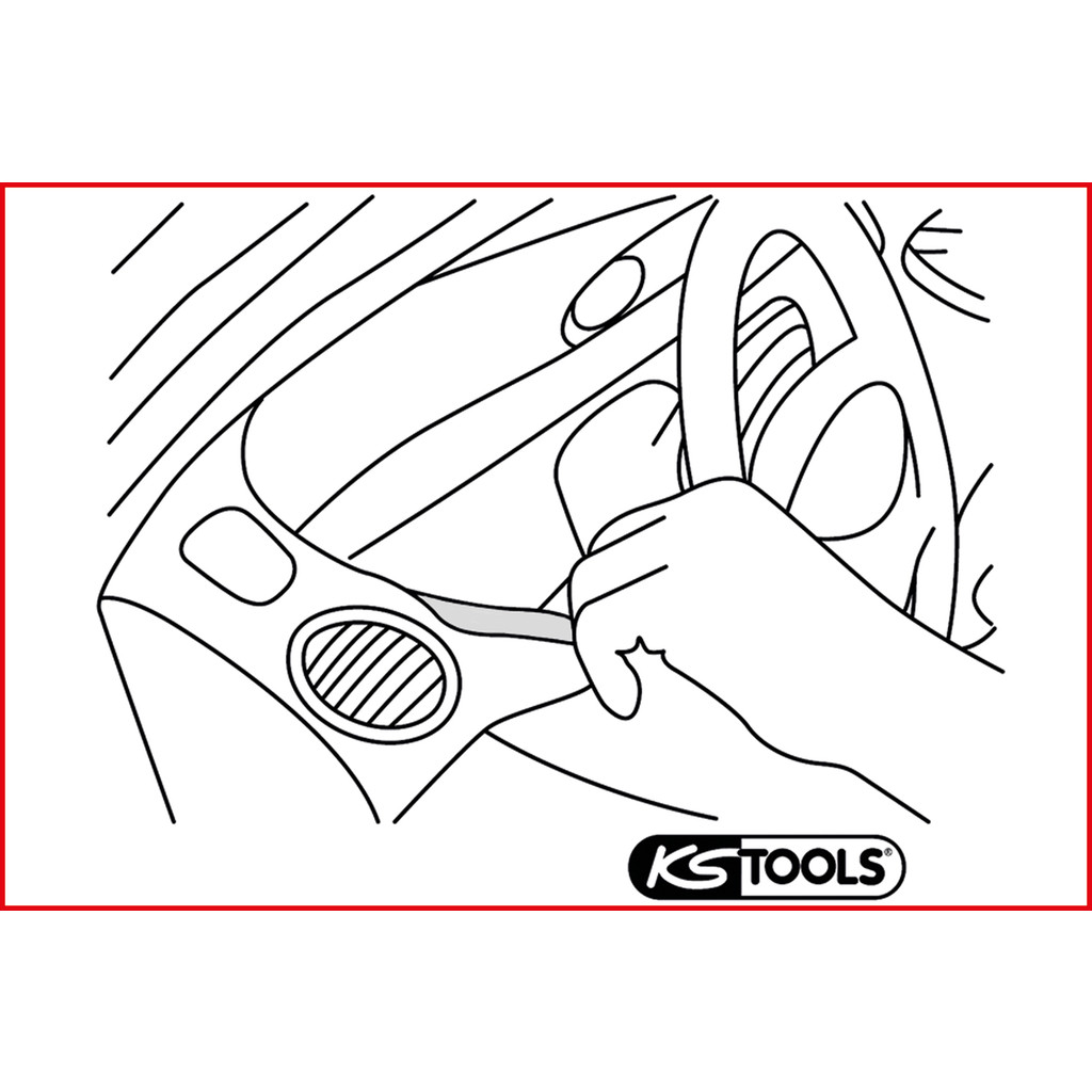 Plastmasas ķīļu komplekts 5gab. 911.8120 KSTOOLS